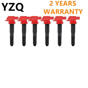 6PCS Engine Ignition System Ignition Spark Plug Ignition Coil For Porsche Panamera V6 2011-2016 94860210406 94860210410