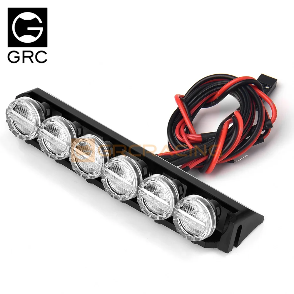 GRC 1/10 6 Lamp Cap Roof Spotlight RC Car for Tank 300 AUSTAROBBY SCXII Applicable Searchlight Kit # G170T 2