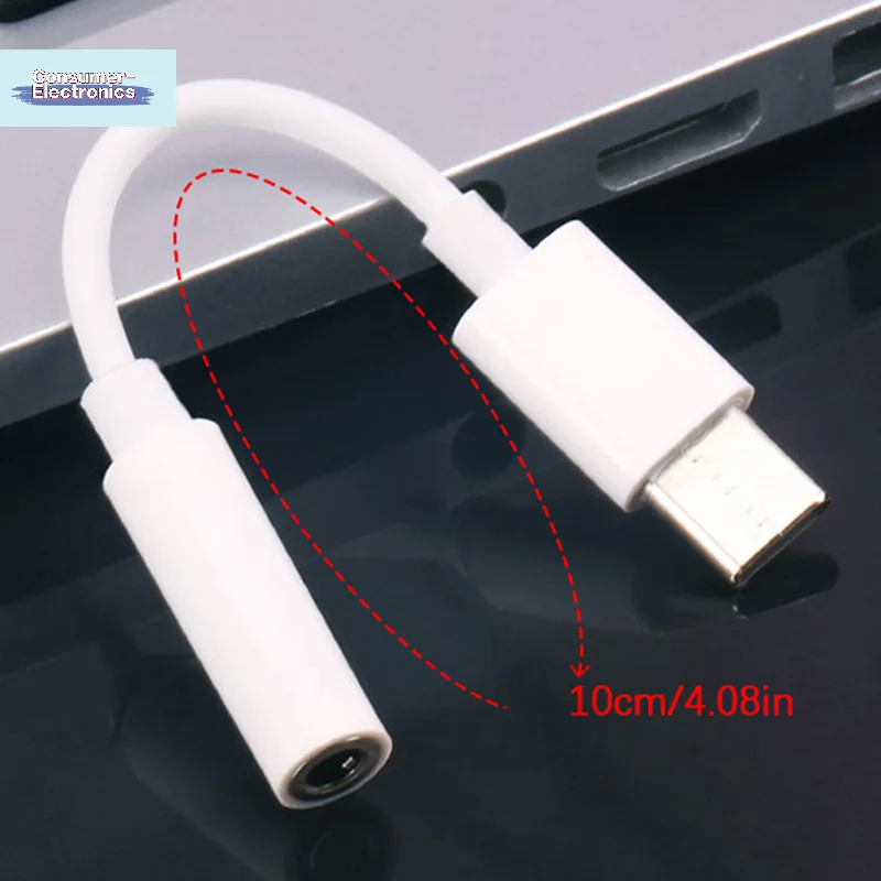 【타입 C - 3.5mm 잭 이어폰 오디오 어댑터 Aux 케이블 USBC 남성용 - 3.5 여성용 오디오 Aux 컨버터 충전기 케이블】