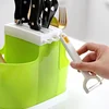 Knife Holder Multi-purpose Tableware Draining Rack Kitchen Cutlery Storage Cylinder Storage Box Storage Rack Shelf For Knives 3