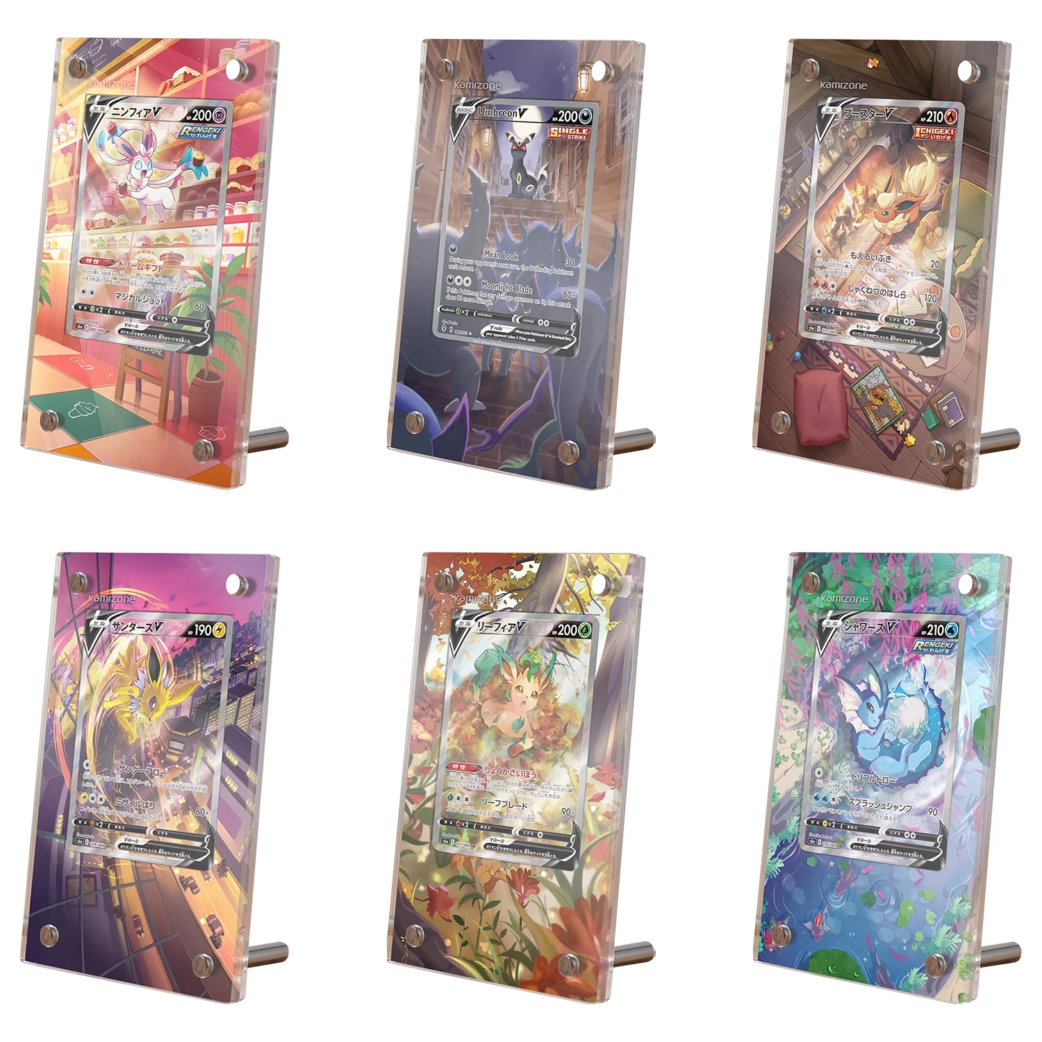 

PTCG Eevee V Series карточка кирпич PTCG Umbreon сильвеон Vaporeon Flareon Аниме игра Коллекция Подарочные игрушки без карт
