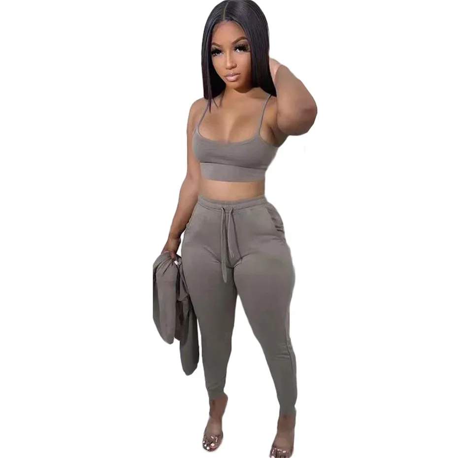 6PCS Wholesale Bulk Items 2023 Fall Clothing Casual Sport 3 Piece Set Women Long Sleeve Hooded Cardigan Outfits Tracksuit X10304 3
