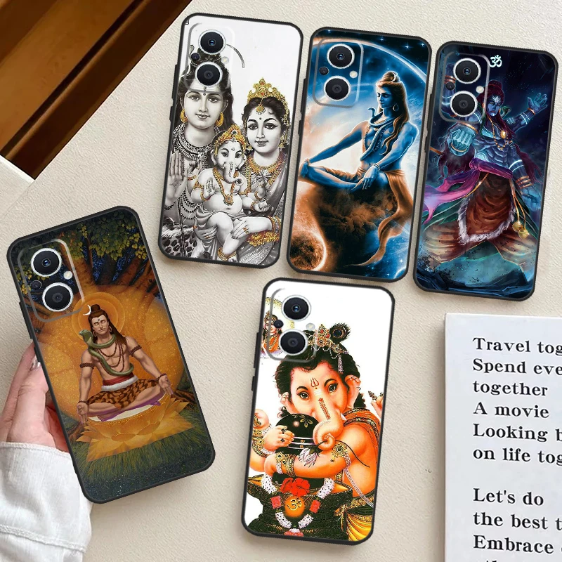 God Diety Hindu Ganesha Shiva Case Per Oppo Find X5 X6 Pro X2 X3 Neo Lite Oppo Reno 10 Pro 8T 5Z 4Z 4 6 7 8 5 Lite Cover