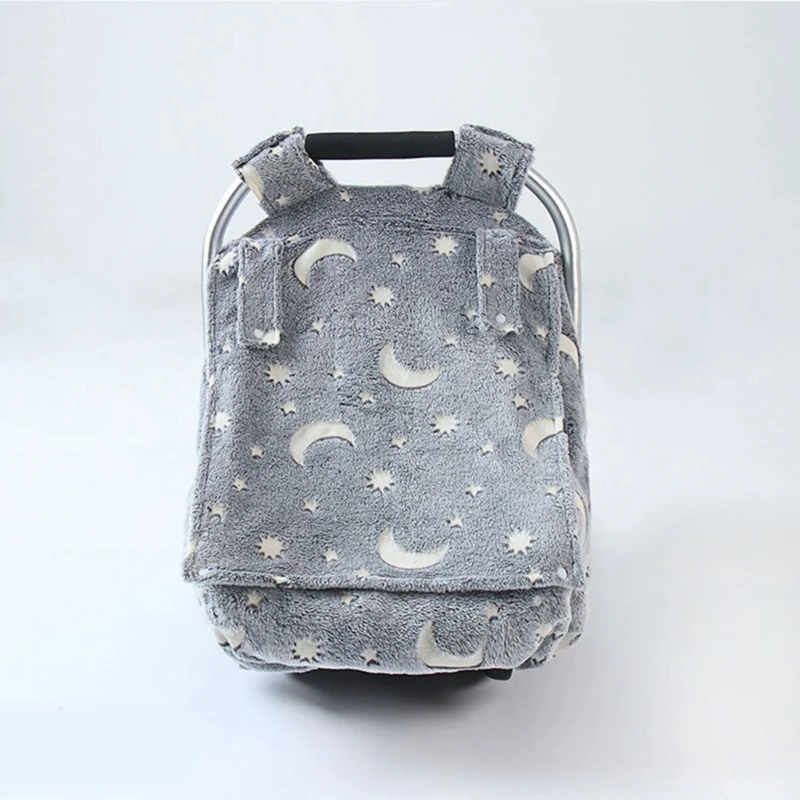 Soft Flannel Car Seat Canopy 6