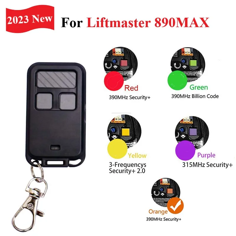 차고 문짝 송신기 리모컨, 리프트 마스터 890max 893max 용, 2023 신제품