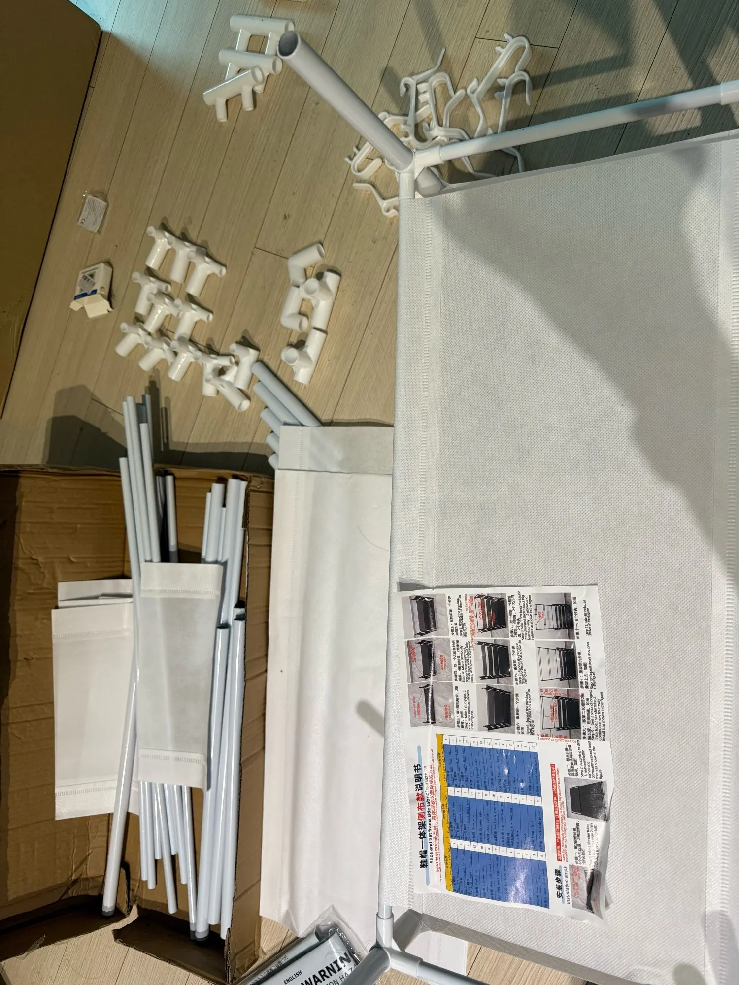 Clothes Hanger Multi-Layer Shoe Rack Doorway DIY Hat And Shoes Shelf Simple Floor-Standing Living Room Organizer Storage Racks photo review