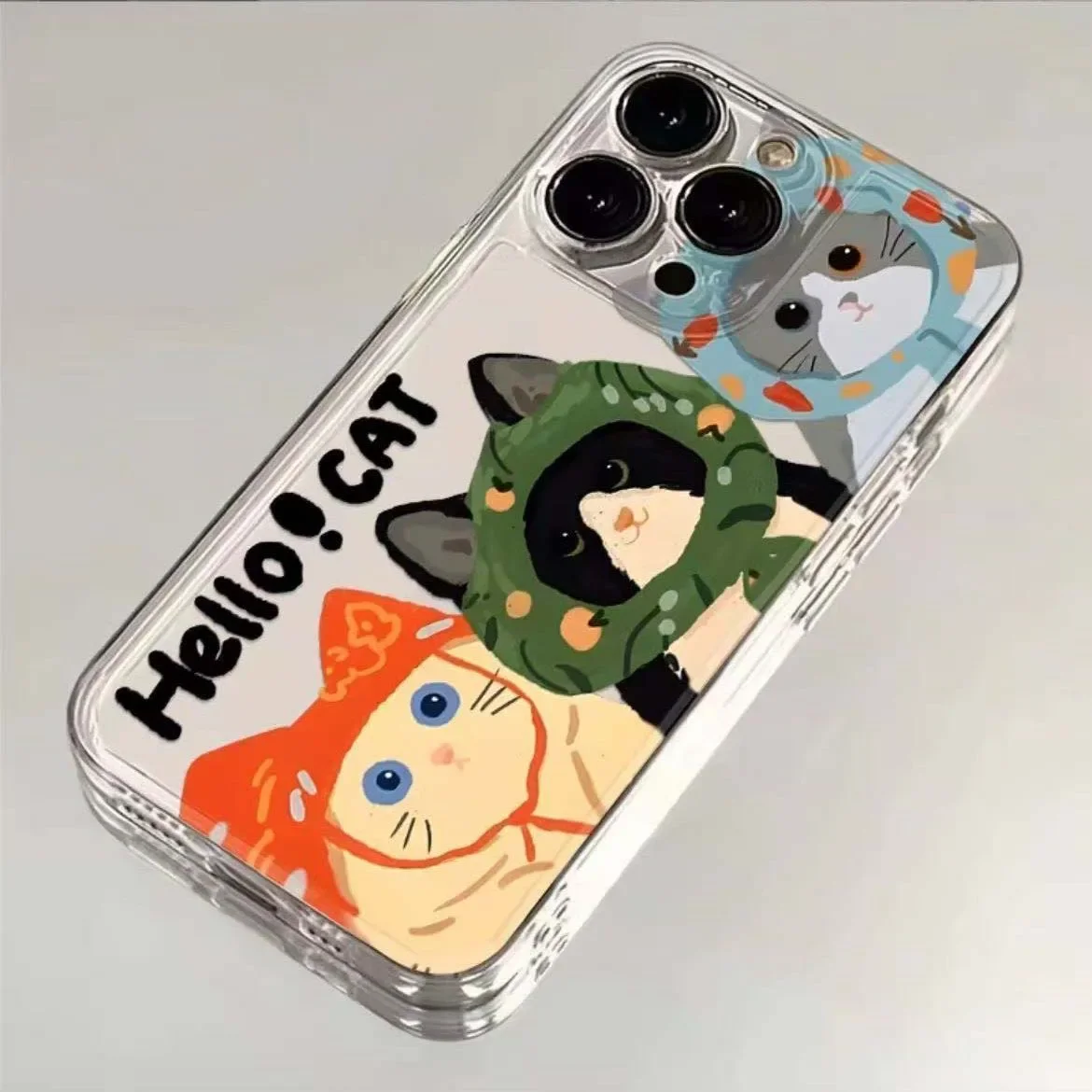 Vibrant Cat-Themed Phone Case
