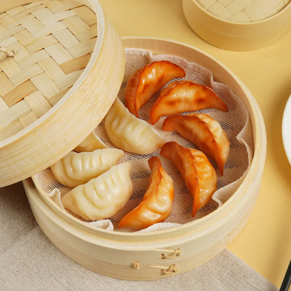 Artificial fruits and vegetables Simulation dumpling model 4pcs for shop window etc.