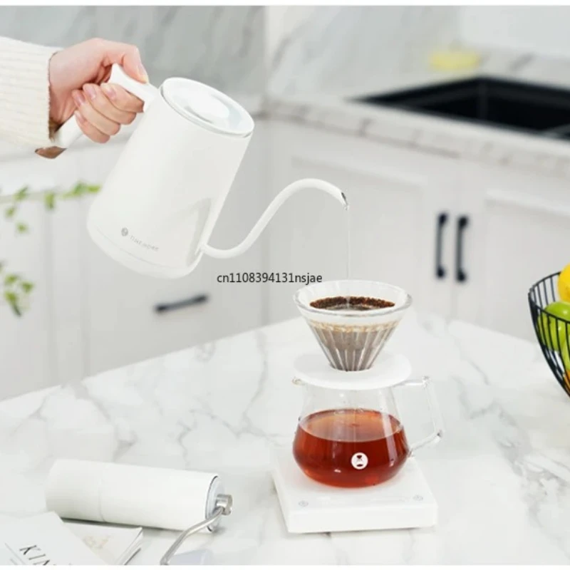 2026 Timemore Fish Smart Electric Pour Over Kettle 600ml 220v Fine Mouth Temperature Control Customize Hand Brew Coffee Pot 4