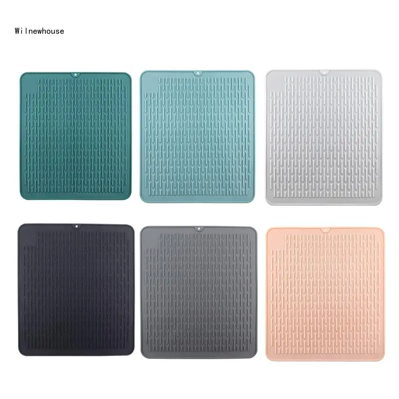 

Multifunctional Silicone for Protection Drying Mat Heat Insulation Holder Dish Cup Draining Pad Table Placemat Dropship