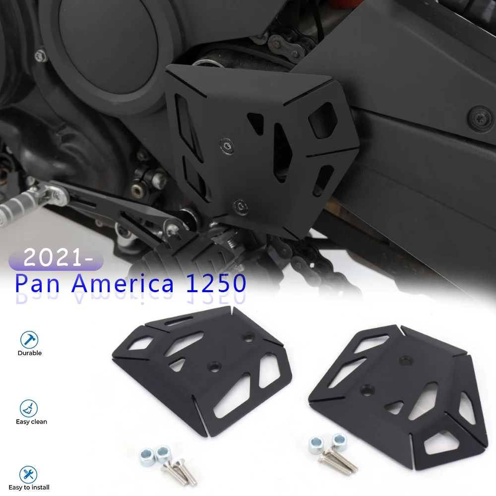 

Для Pan America PA 1250 2021 2022 новая мотоциклетная фотозащита алюминиевая крышка и левая защита пятки