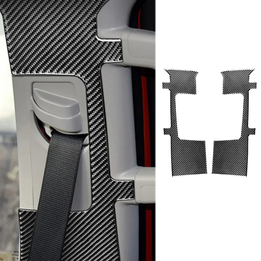 

Real carbon fiber For Toyota Tundra 2014-2018 Car Seat Belt Panel Decoration Lnterior Stickers Auto Modification Accessories