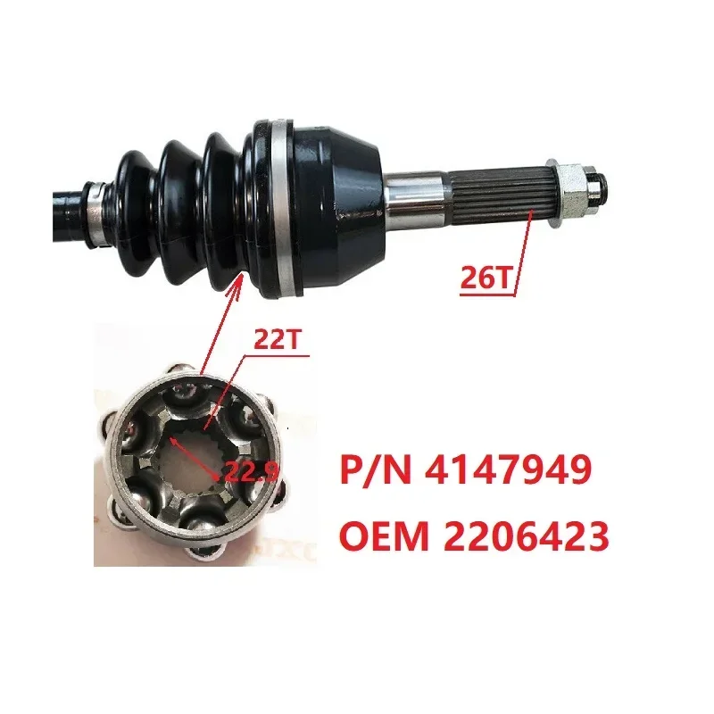 CV PLUNGING JOINT DOJ KITS FOR POLARIS RANGER 570 400 500 ALL MODEL UTV PARTS