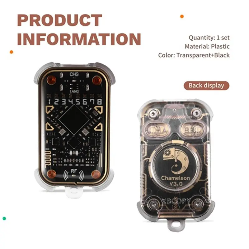 SQPP-Chameleon V3.0 RFID 스마트 칩 에뮬레이터 리더+4X화이트 카드 복사기 ID IC 125Khz 13.56Mhz 카드 태그 복사기 작가