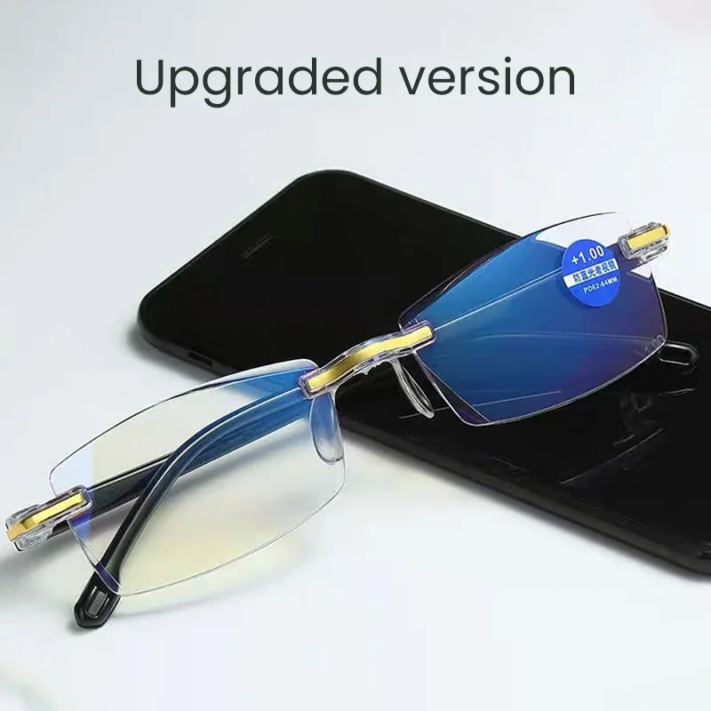 Neue Intelligente Zoom Gläser Männer Frauen Lesebrille Anti Blue Ray Randlose Schneiden Presbyopie Brillen Brillen – Detail 5