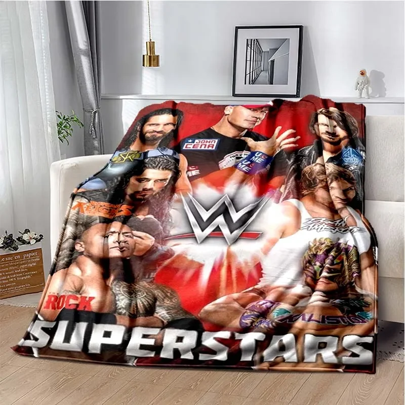 Fashion-Art-Print-Wrestling-Entertainment-WWE-Pattern-Throws-Blanket ...