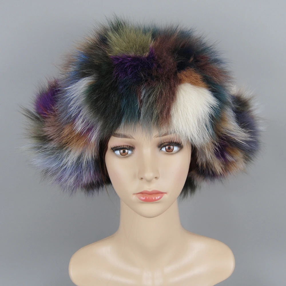 Winter Fur Hat Women For Real Fox Fur Russian