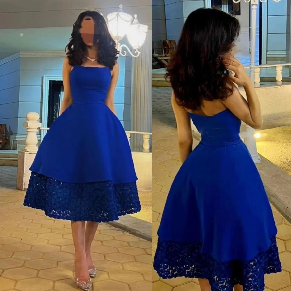 High Quality Sparkle Exquisite Jersey Draped Pleat Ruched Formal Evening A-line Strapless Bespoke Occasion Gown Midi Dresses