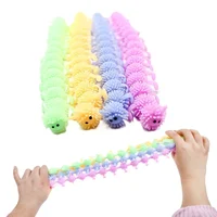 1pc Caterpillars Sensory Toy Stress Relief Stretchy String Worm Pops Fidget Therapy Anti Anxiety Fidget for Teenagers Adults 2