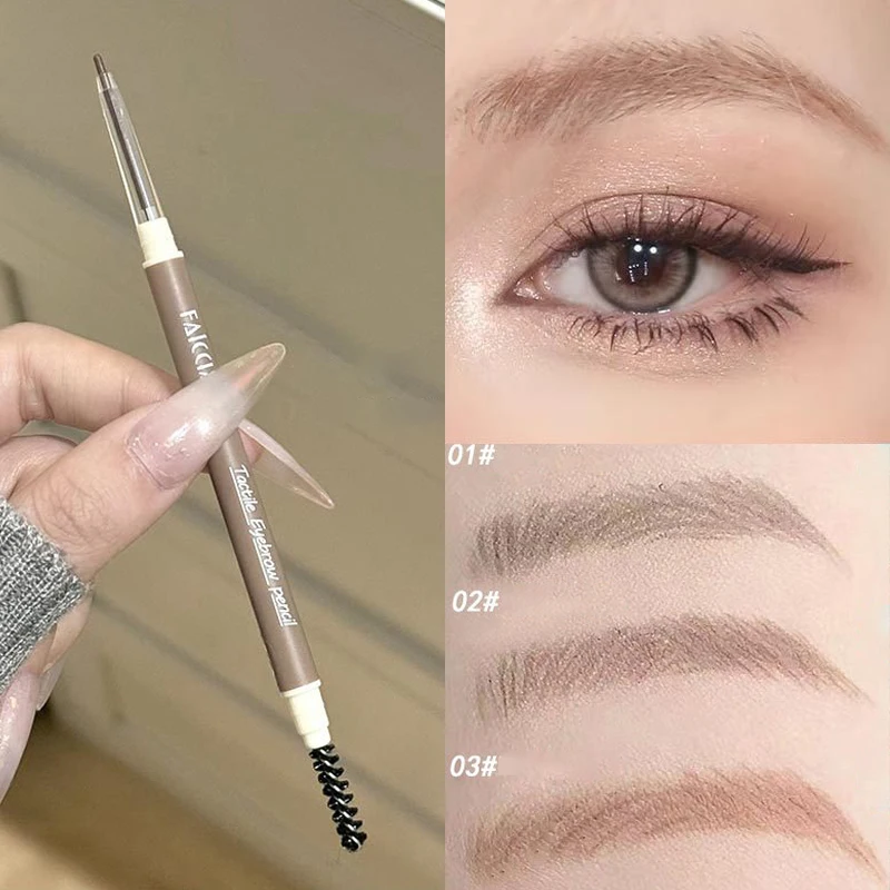 1PC Waterproof Double-Ended Eyebrow Pencil Ultra Fine Eyebrow Pencil Sweat-proof Long Lasting Professional Eye Makeup Cosmetics 1 1PC Waterproof Double-Ended Eyebrow Pencil Ultra Fine Eyebrow Pencil Sweat-proof Long Lasting Professional Eye Makeup Cosmetics 1