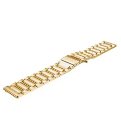 Quick Release Solid Stainless Steel Watch Strap with Tool - 22mm (Gold)