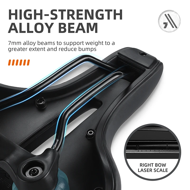 Bicycle saddle WEST BIKING bicycle ergonomic saddle MTB road bike rail thicken shockproof cycling seat