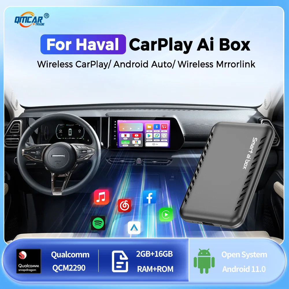 

Carplay Ai Box Android 11 Magic Box Android Auto Wireless Carplay Adapter QCM2290 For Haval H1 H2 H6 H7 H6N Dargo