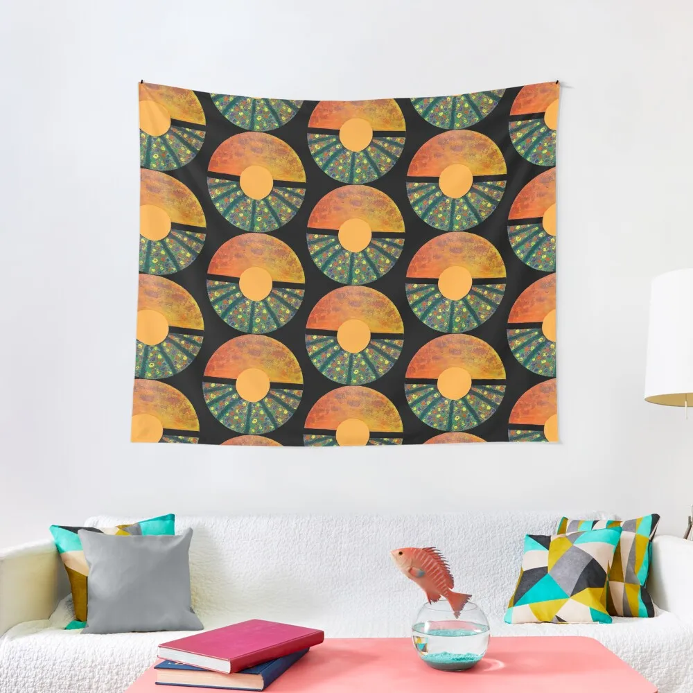 

Flower field at sunset Tapestry Decoration For Rooms