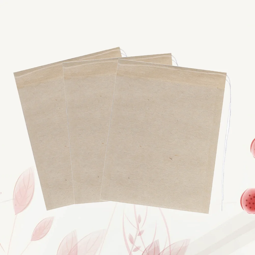 

Tea Bags Empty Bag Loose For Disposables Filter Drawstring Leaf Infuser Strainers Filters Natural Material Seal Paper Sachets