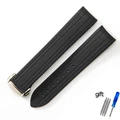 Black silver buckle