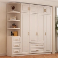 Armoire De rangement en bois massif, vitrine blanche moderne, étagère De Armoire, organisateur, Armoire De Rangement, meubles De chambre à coucher 3