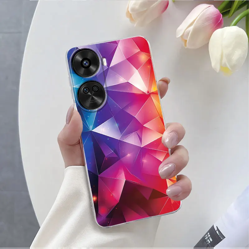 Luxury Floral Clear Silicone Protective Phone Case