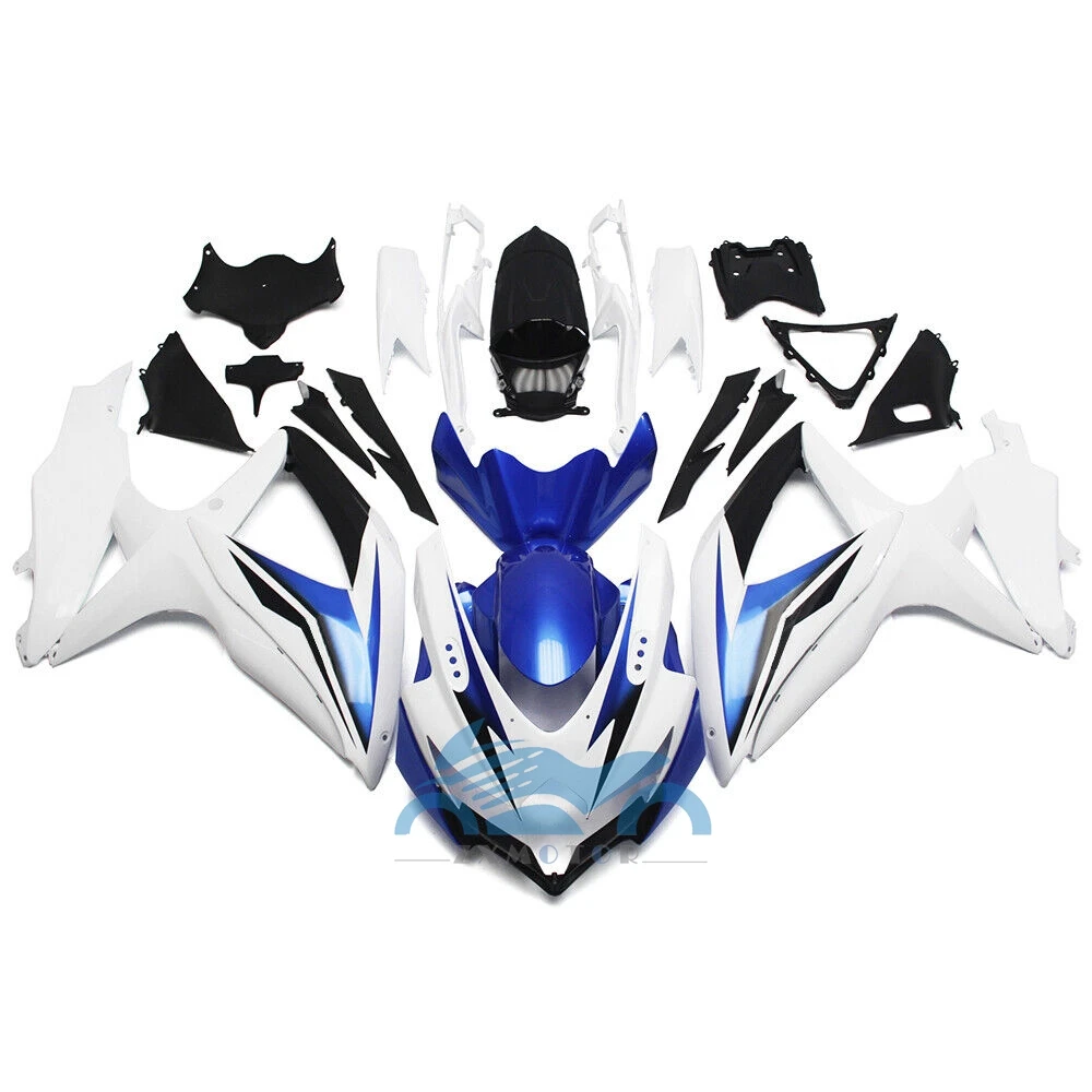 

ABS Motorcycle Fairings Kits For GSXR600 GSX-R750 2009 2008 GSXR750 2008-2010 K8 Injection Full Bodywork Blue White Black