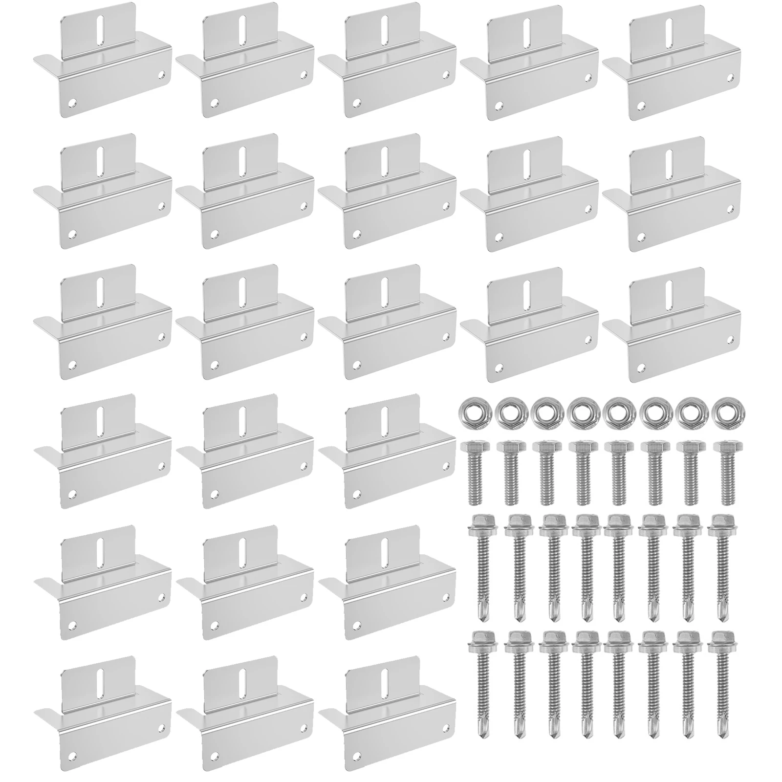 Solar Panel Z Bracket Mount folding shelf bracket shelf bracket tv wall mount bracket Lightweight Anodized Aluminum Mounting Brackets For RVs Trailers Vans Campers Boats Walls 8PCS/Set