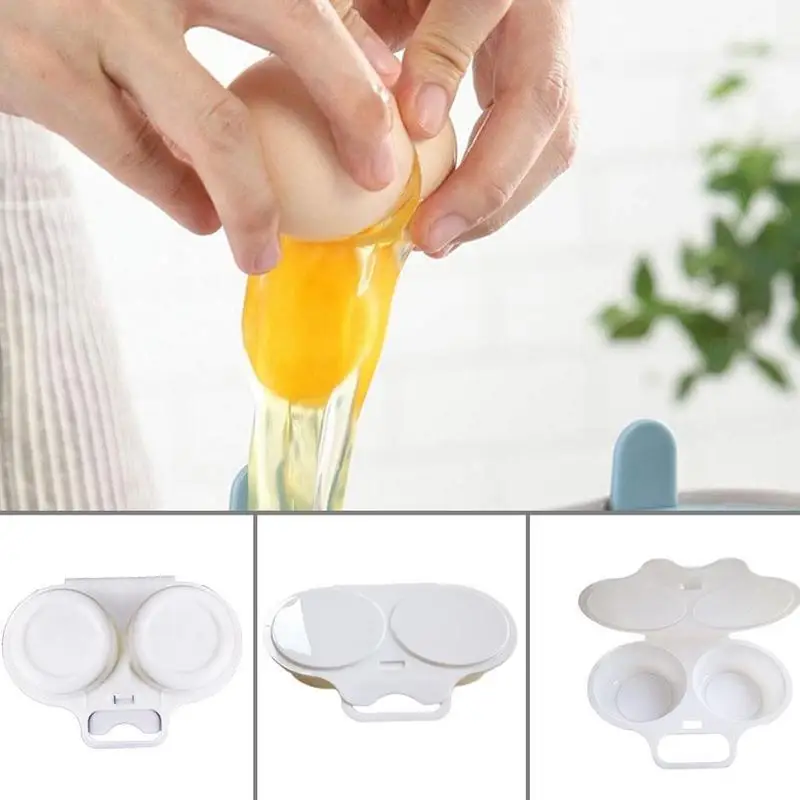 

Home Kitchen Microwave Oven Heart&Flowers Round Shape Egg Steamer Cooking Mold Egg Poacher Gadgets Fried Egg Tool