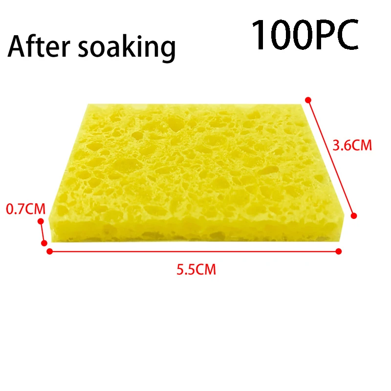 100Pcs Cleaning Sponge Cleaner For Enduring Electric Welding Soldering Iron