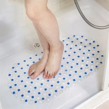 1 pz PVC antiscivolo tappetino da bagno s rettangolo doccia morbida bagno massaggio tappetino ventosa antiscivolo vasca da bagno tappeto di grandi dimensioni 1