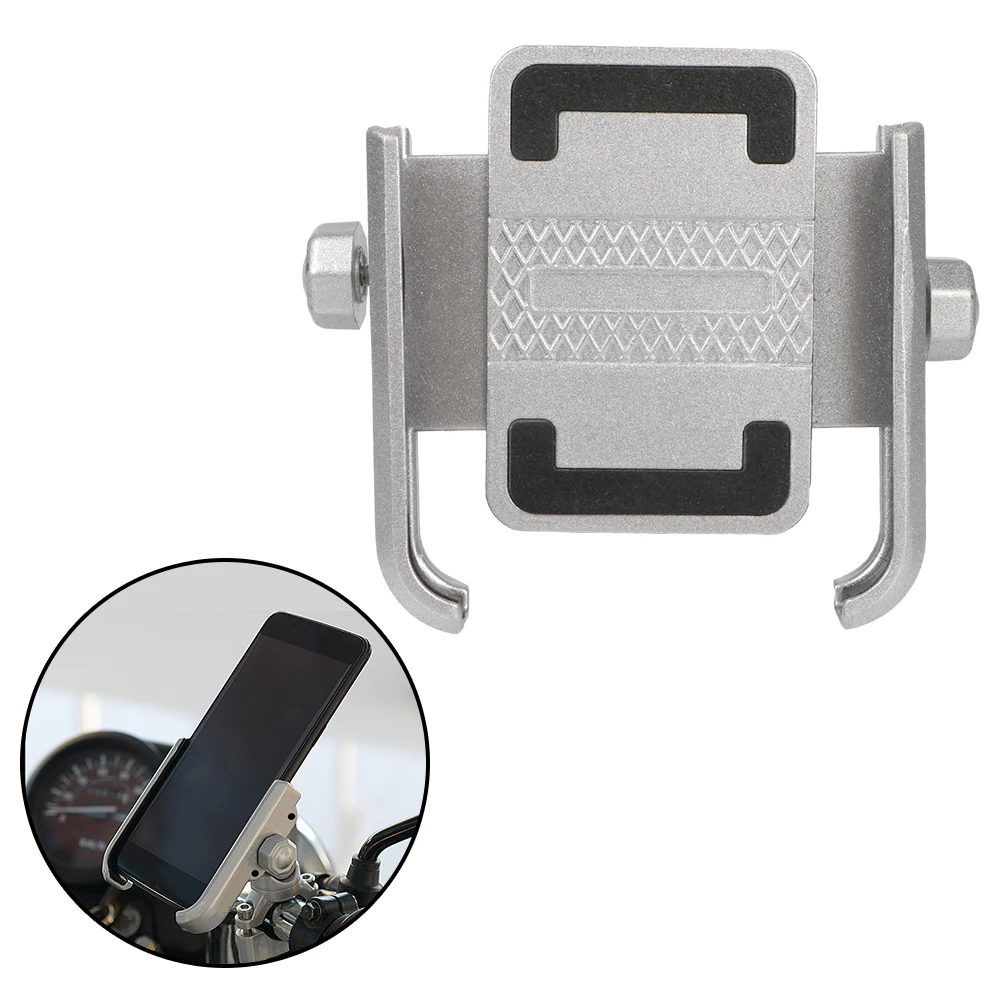 

Универсальная подставка из алюминиевого сплава для мотоцикла, велосипеда, навигатора, держатель телефона на руль, вращение на 360 градусов