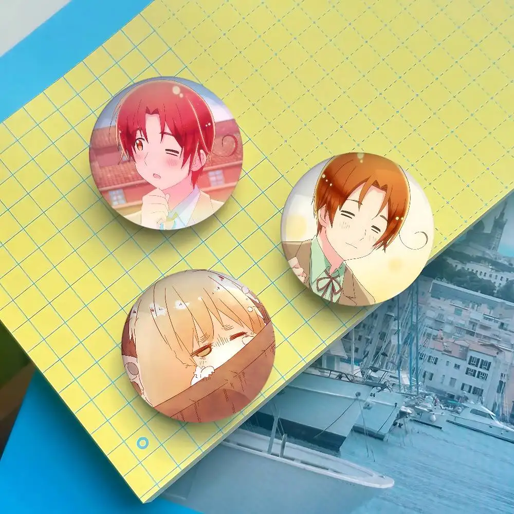 Hetalia World Stars Anime Metal Badge Brooch