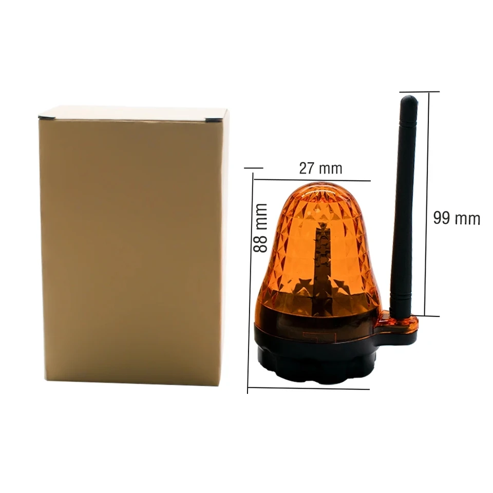 2X Luce Stroboscopica LED Universale 12V-265V – Segnale Di Allarme Lampeggiante Per Apricancello, Montaggio A Parete, IP54, 1,5W