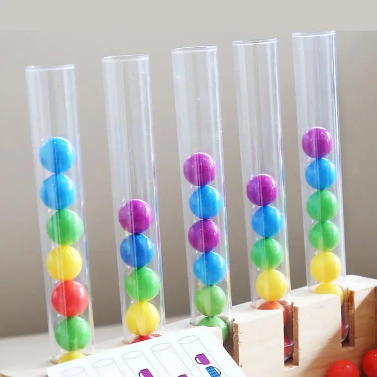 Early Education Rainbow Beads Clip Clip Music Hand Eye Coordination Brain Power