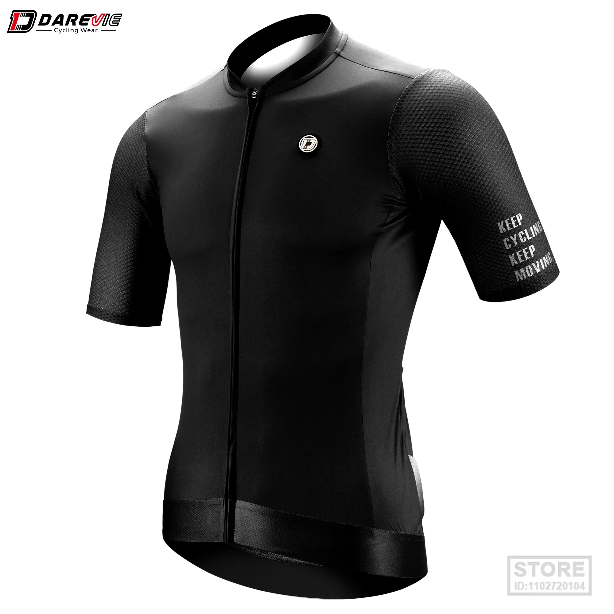 thumbnail image 1 of Maillot de ciclismo DAREVIE Slim Fit SPF 50+ Pro Team, transpirable, de manga corta y larga, equipamiento para ciclismo de montaña para hombre y mujer, 1 of 5
