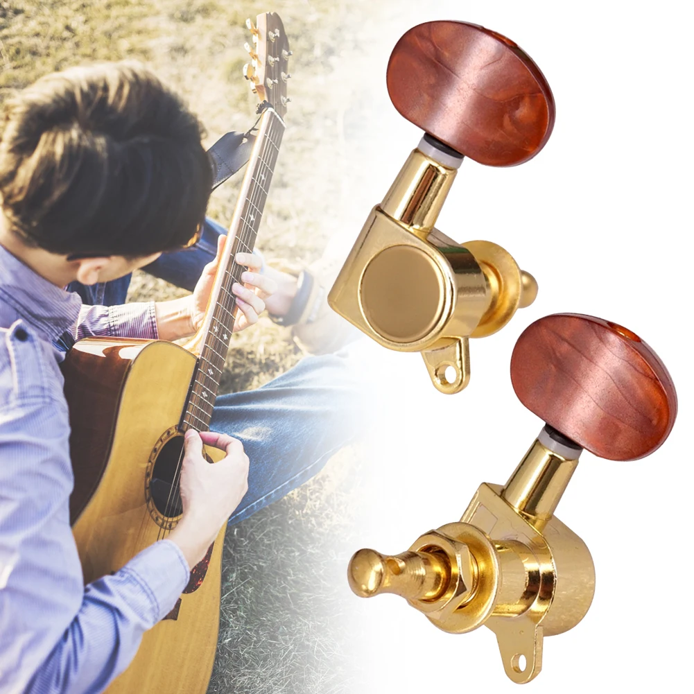 Guitar String Tuning Pegs Tuner Machine Heads 6pcs for Electric Acoustic Guitar guitar tuner