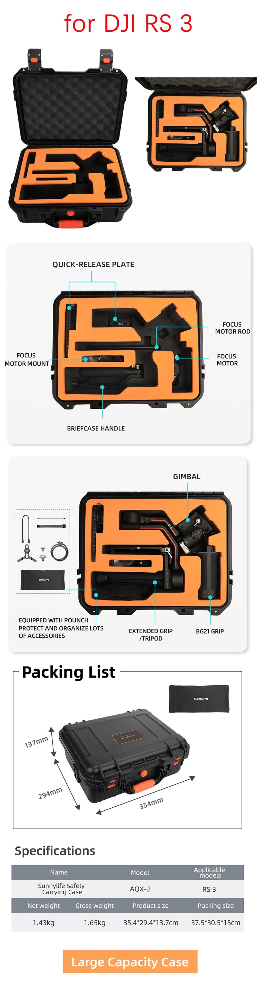 Waterproof Hard Box for DJI Mini 3 Pro /MINI 2/Mavic 3/AIR 2/ AIR 2S/RS 3 Hard Case Accessories Handbag Storage Bag