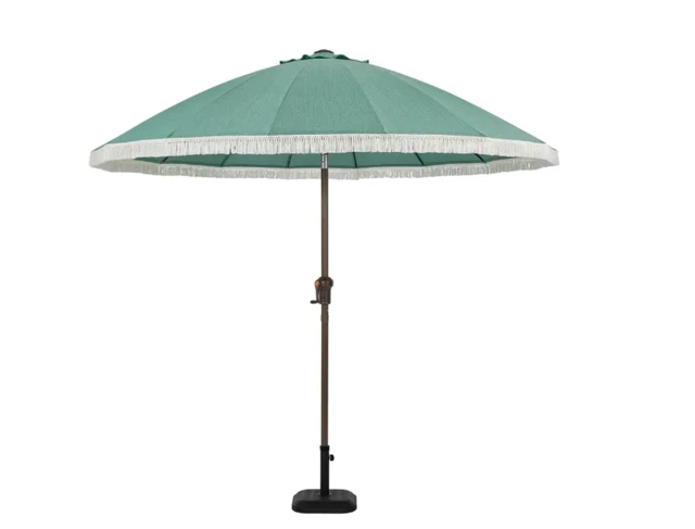 9 ft. Aluminum Round Market Outdoor Patio Umbrella in Aloe - AliExpress