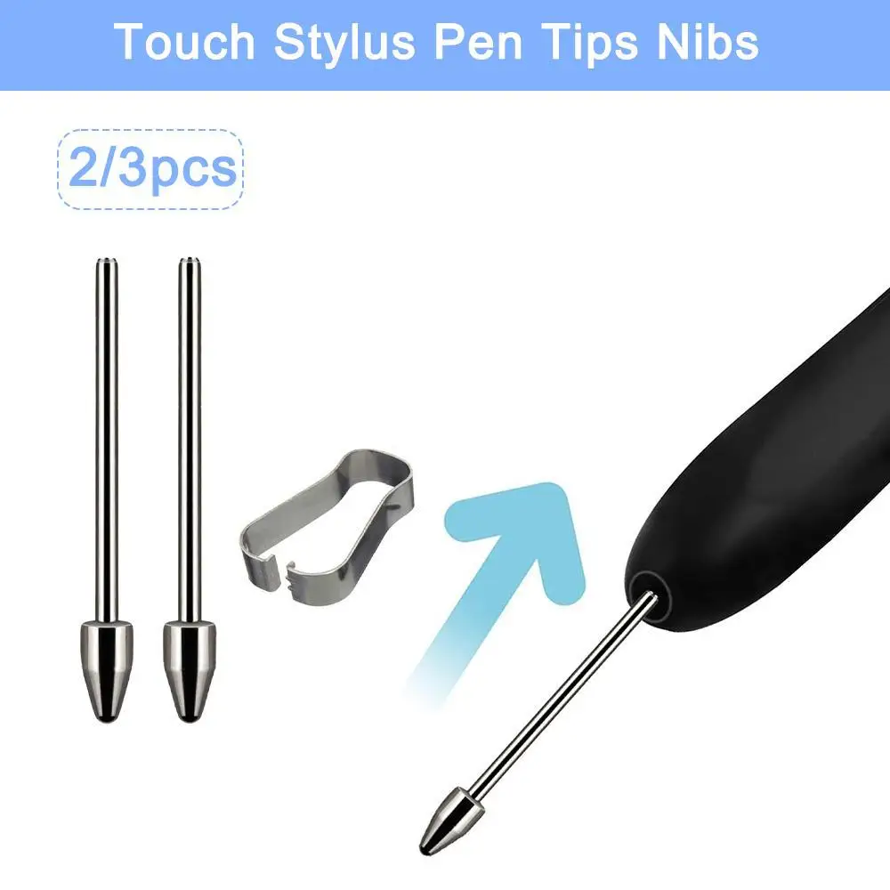 

Tablet Pencil Nib Wear Resistant Replacable Stylus Tip Titanium Alloy Silver For Samsung Galaxy Tab S6 S7 S8 S9 S23 Note 1