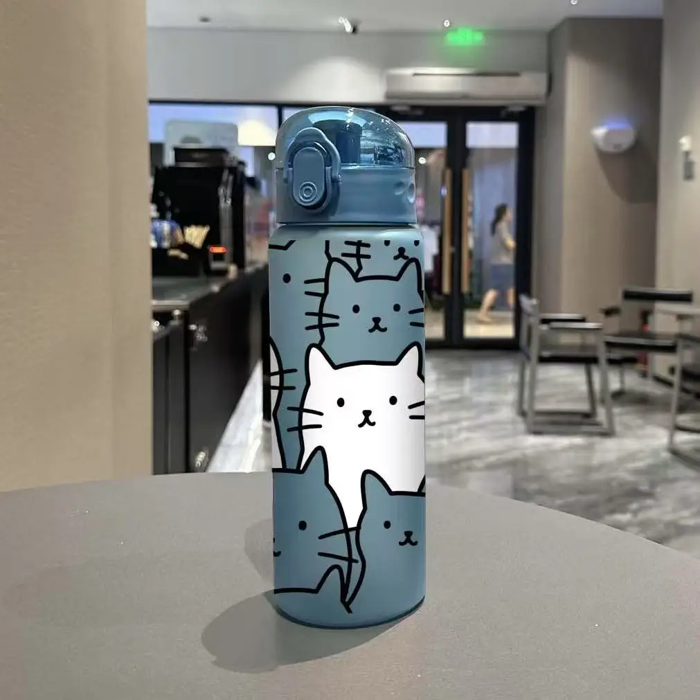 زجاجة مياه كارتون كات 780 مل مطبوعة ثلاثية الأبعاد...