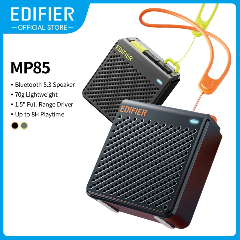 Edifier Mp85 Portable Bluetooth Speakers 70g Lightweight Bluetooth 5.3