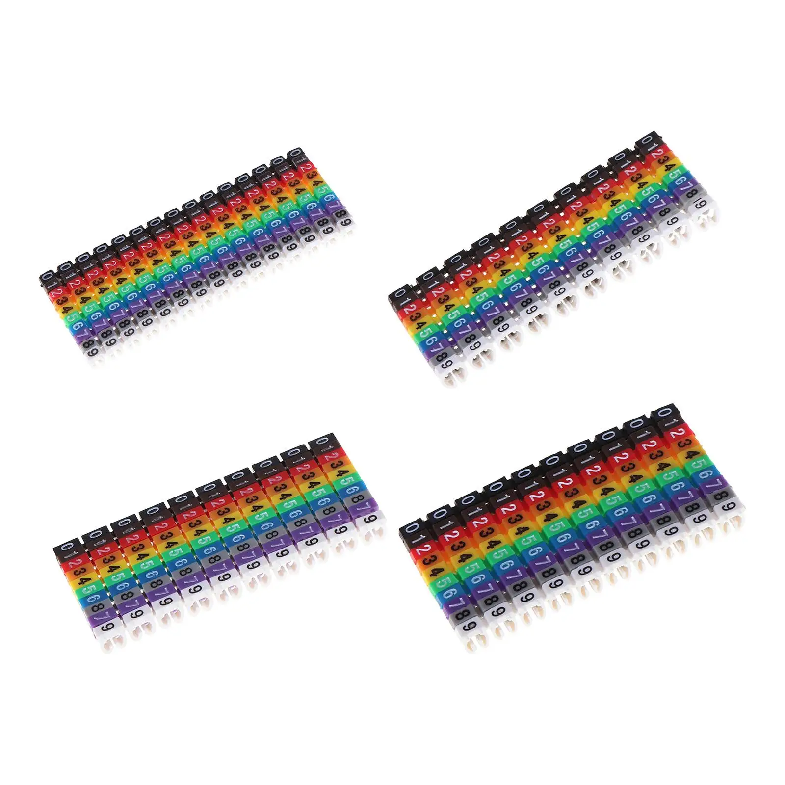 Clamp on Wire Markers Sleeves Colorful Network Replacement Wire Number Label Clamp on Wire Markers Sleeves Colorful Network Replacement Wire Number Label