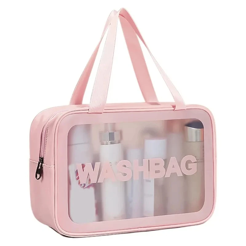 

Transparent makeup bag, semi transparent PVC bag, portable storage bag, transparent washing bag cover